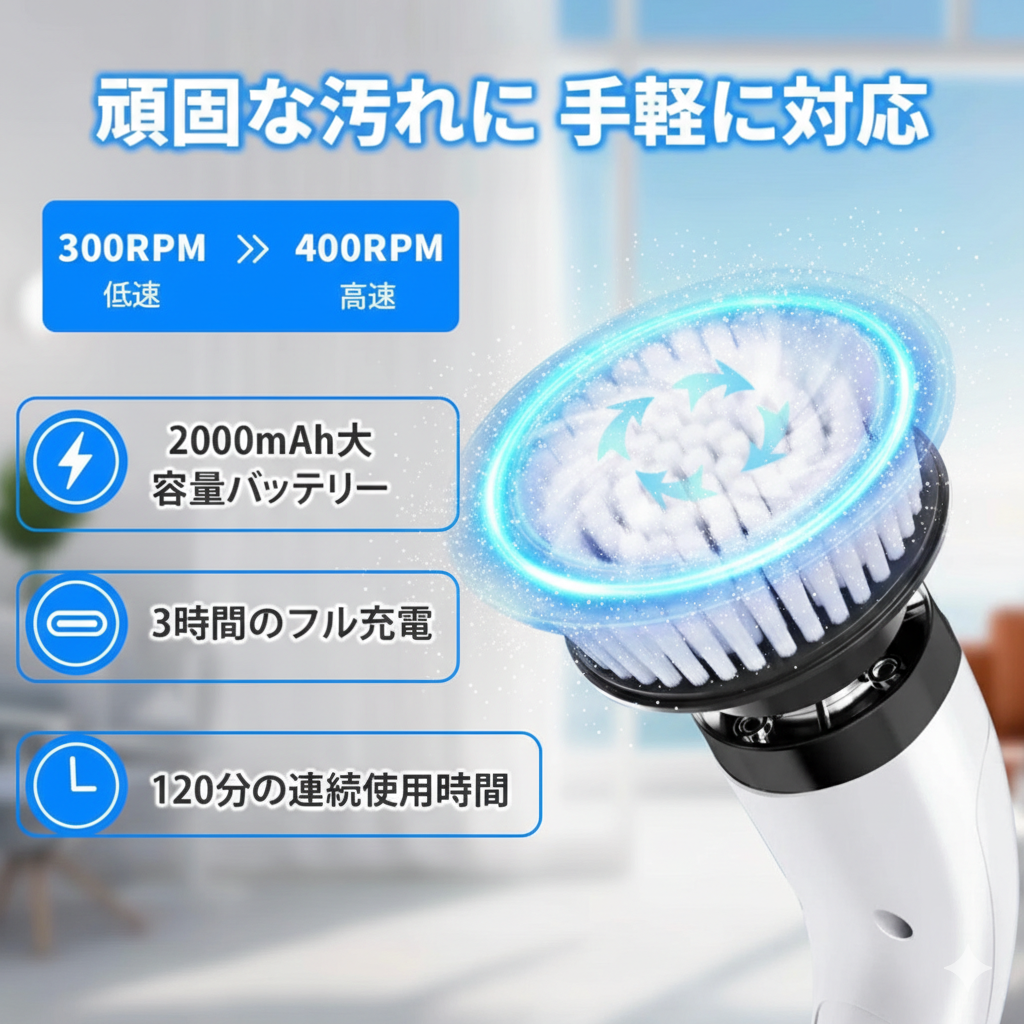 NUKUNUKU™︎ -電動掃除用ブラシ